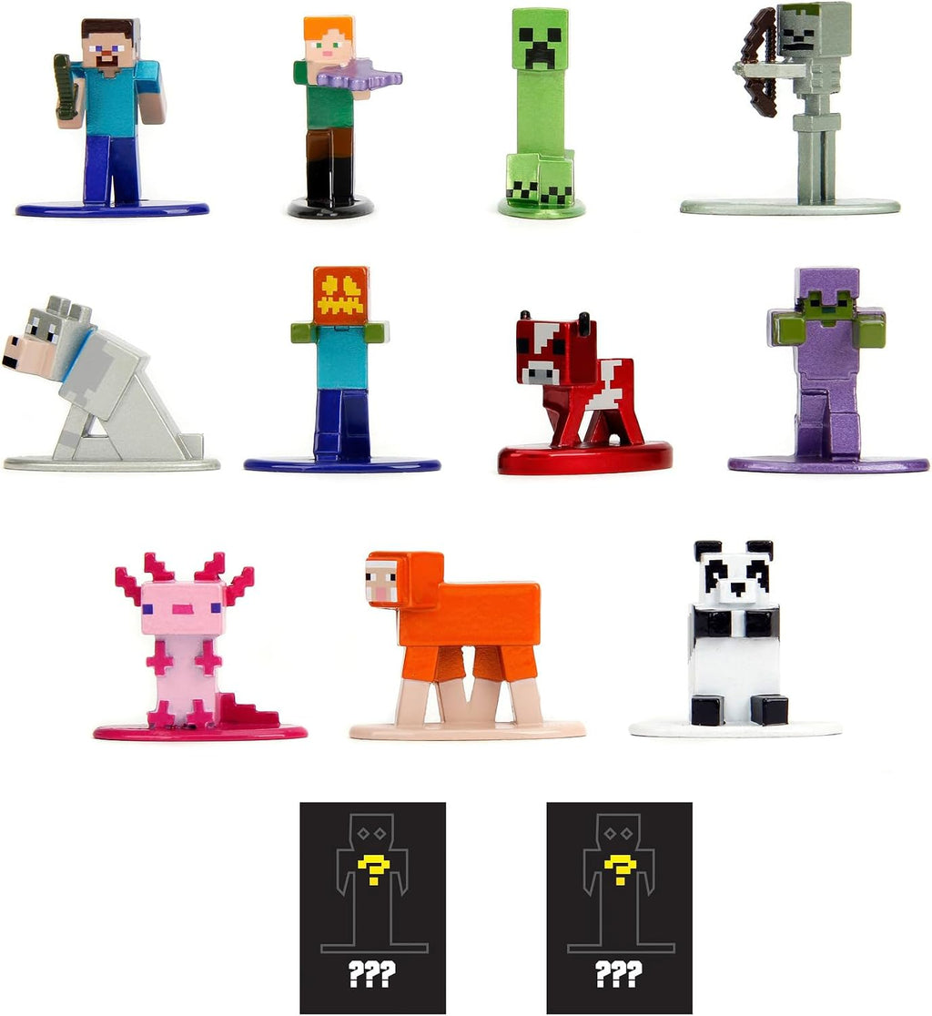 JADA toys 24 pcs -- Minecraft Nano Metalfigs Mystery Pack