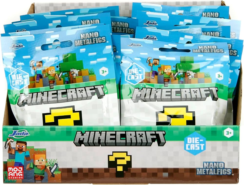 JADA toys 24 pcs -- Minecraft Nano Metalfigs Mystery Pack