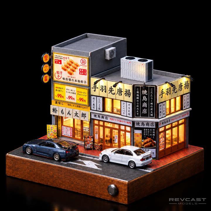 Japanese Street Food Shop Diorama – 1:64 Scale