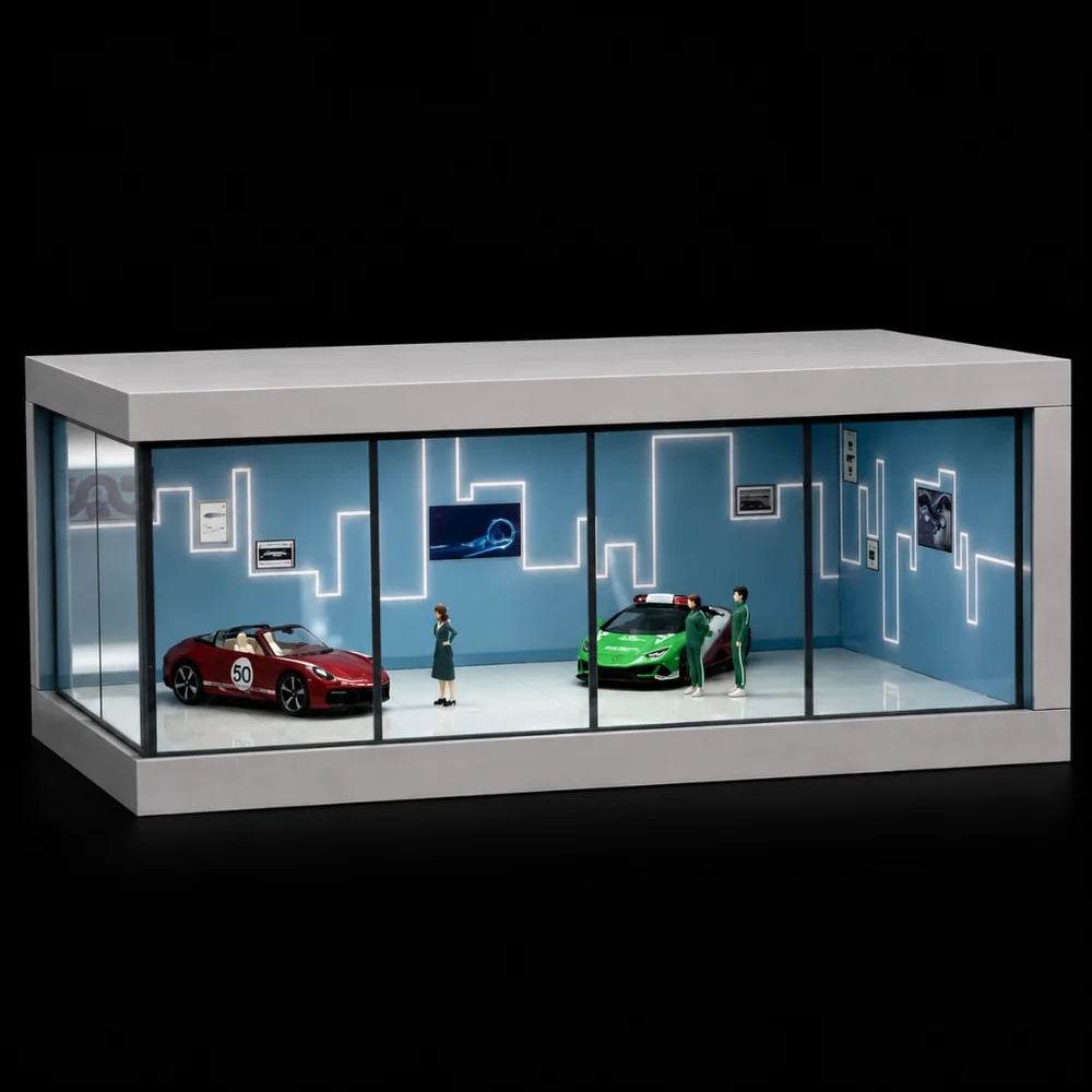 1:64 Scale Die-Cast Car Display Showroom Diorama