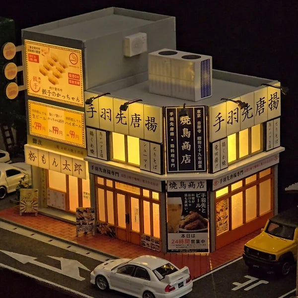 Japanese Street Food Shop Diorama – 1:64 Scale